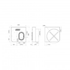 Réservoir Rond ATL 60L 566x566x244 platine