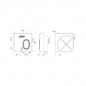Réservoir Rond ATL 60L 566x566x244 pompe et platine