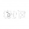 Réservoir Rond ATL 60L 566x566x244 pompe et platine