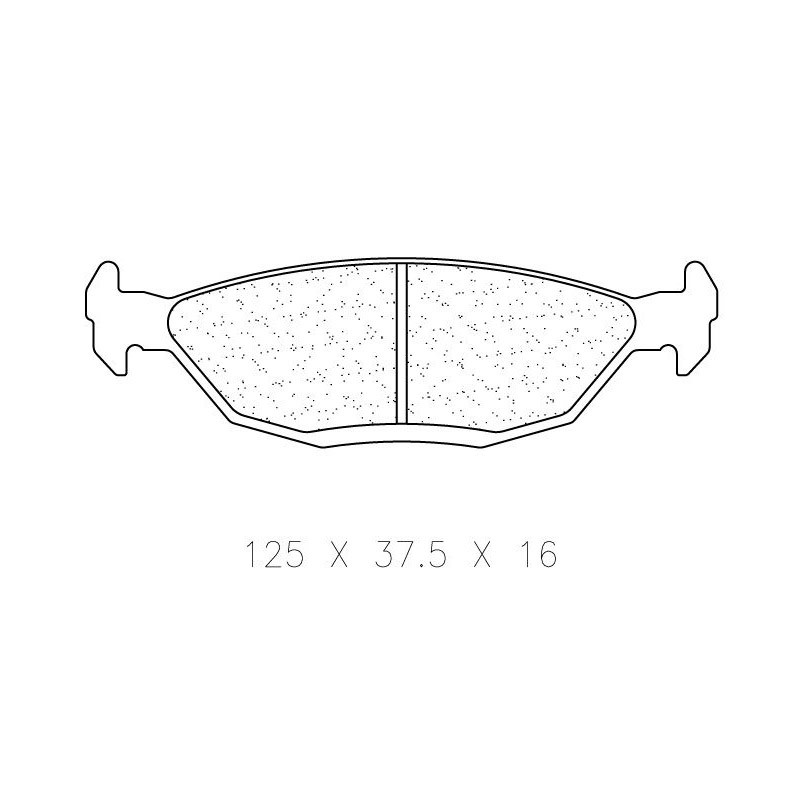 CL Brakes (Carbone Lorraine) RC5+ Brake Pads BMW M3 E30 Rear - CL-4140-RC5 - 4140 RC5+ - 3661768617403