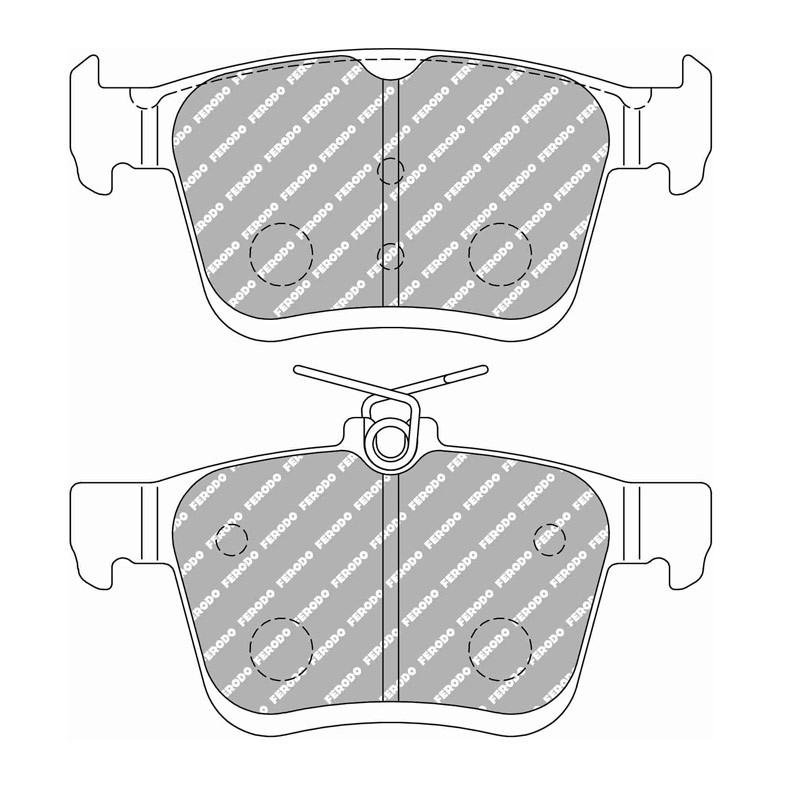 Ferodo DS2500 Rear Brake Pads Seat Leon 2017 - F-CP4434H - FCP4434H - 3661768617748