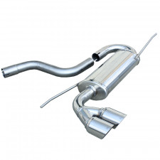 Auspuff Inoxcar Endschalldämpfer hinten 2X80 RACING VOLKSWAGEN GOLF 6 1.4 TSI 122CV nach 2008