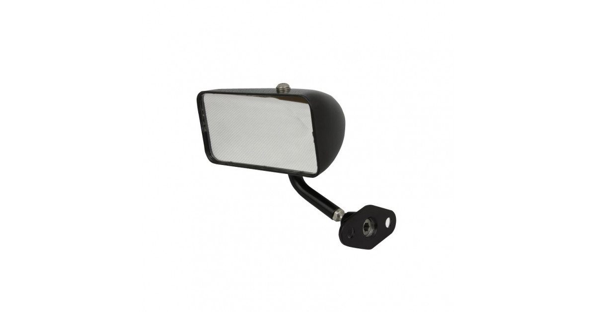 Black Flat Left Formula Mirror 113xH52mm