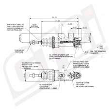 Maître-cylindre AP Racing CP7854-94 diamètre 22.2mm (0.875")