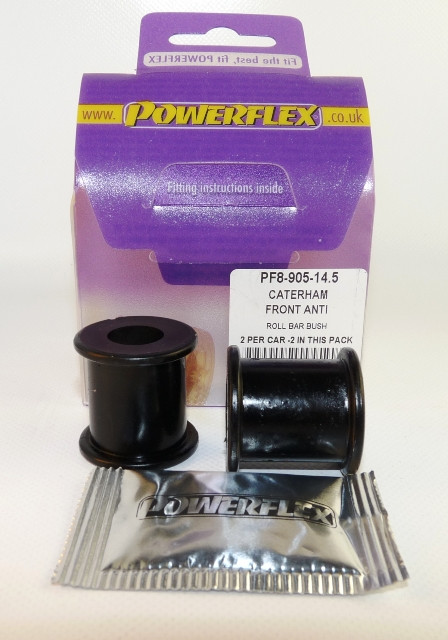 Silent-Bloc Powerflex Stabilisator Vorne 14.5mm Caterham 7 Imperial Chassis mit DeDion & Watts Linkage (73-2006) - PF-8905145-2 - PF8-905-14.5 - 5055676502407