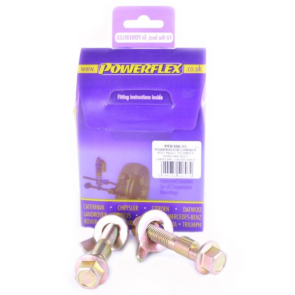 Silent-Bloc Powerflex Kit Vis réglage Carrossage (15mm) Daihatsu Charade G202, G203 (1993 - 2000) - PF-A100-15 - PFA100-15 - 5055676528070