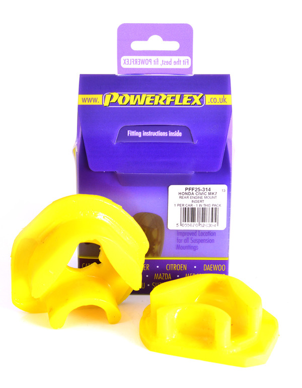 Powerflex bush for Rear Engine Mount Insert Honda Civic Mk7 inc. Type-R (2001-2005) - PF-F25314 - PFF25-314 - 5055676526304