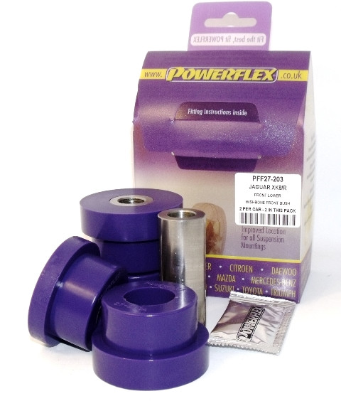 Silent-Bloc Powerflex Vorne Dreieck Vorne Unten Jaguar XK8, XKR - X100 (1996-2006) - PF-F27203-2 - PFF27-203 - 5055676504333