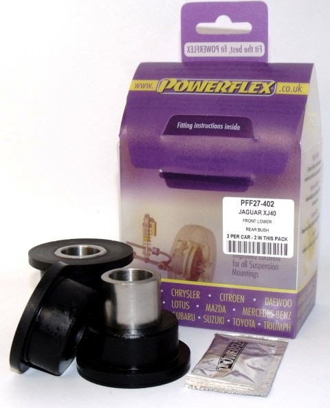 Silent-Bloc Powerflex Hinten Dreieck vorne Unten Jaguar XJ40 (1986-1994) - PF-F27402-2 - PFF27-402 - 5055676504449