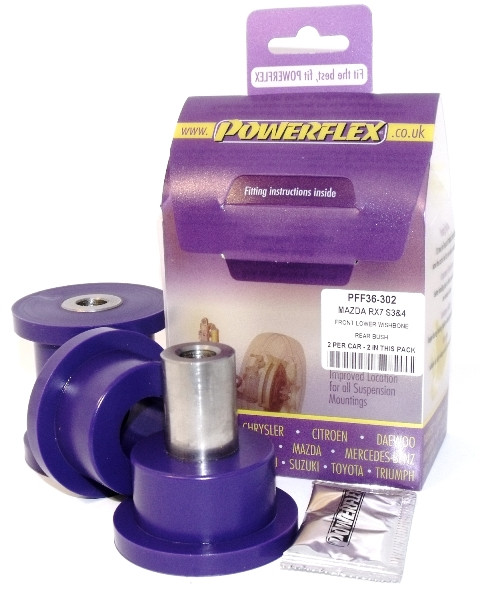 Silent-Bloc Powerflex Arrière Triangle Inférieur Avant Mazda RX-7 Generation 3 & 4 (1992-2002) - PF-F36302-2 - PFF36-302 - 5055676504944