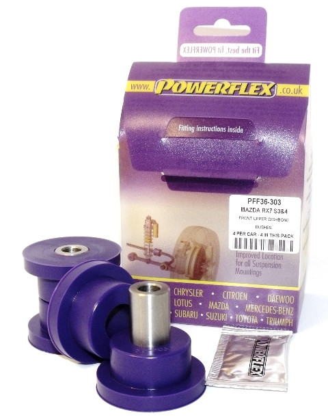 Silent-Bloc Powerflex Triangle Avant Supérieur Mazda RX-7 Generation 3 & 4 (1992-2002) - PF-F36303-4 - PFF36-303 - 5055676504968