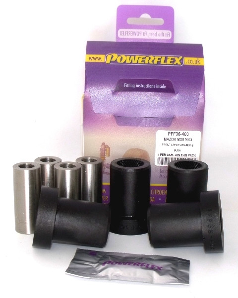 Powerflex bushes for Front Upper Wishbone Bush Mazda MX-5, Miata, Eunos Mk3 NC (2005-2015) - PF-F36403-4 - PFF36-403 - 5055676505163