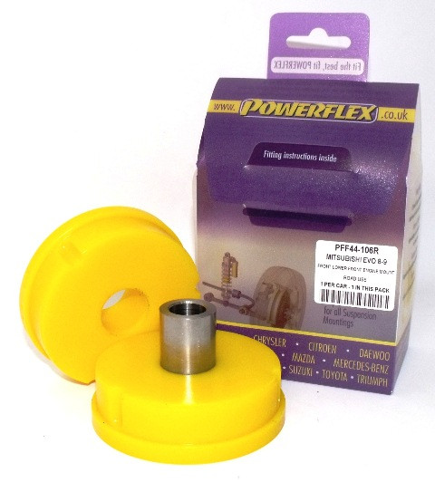 Silent-Bloc Powerflex Support Moteur Avant Inférieur (gamme routière) Mitsubishi Lancer Evolution 10 CZ4A (10/07-) - PF-F44106R - PFF44-106R - 5055676505477