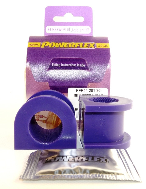 Silent-Bloc Powerflex Anti-Roll-Stange vorne 26mm Mitsubishi Lancer Evolution 7, 8 & 9 - PF-F4420126-2 - PFF44-201-26 - 5055676505637