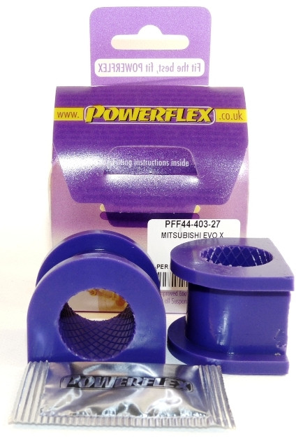 Silent-Bloc Powerflex Barre Anti-Roulis Avant sur Châssis 27mm Mitsubishi Lancer Evolution 10 CZ4A (10/07-) - PF-F4440327-2 - PFF44-403-27 - 5055676505804