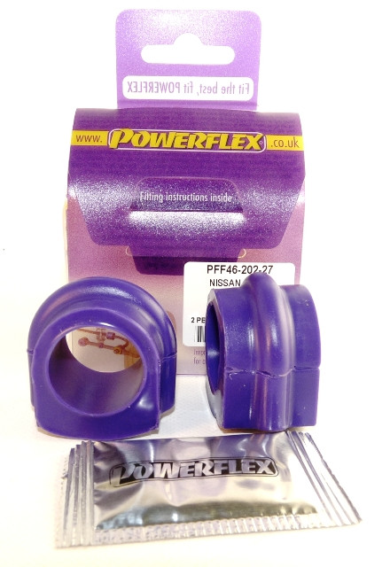 Silent-Bloc Powerflex Barre Anti-Roulis Avant 27mm Nissan 200SX - S13, S14, S14A & S15 - PF-F4620227-2 - PFF46-202-27 - 5055676505958