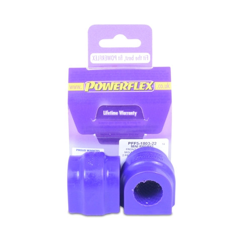 Powerflex Barra Stabilizzatrice Anteriore - 22mm  Mini Countryman R60 2WD (2010-2016) - PF-F5180322-2 - PFF5-1803-22 - 5055676534811
