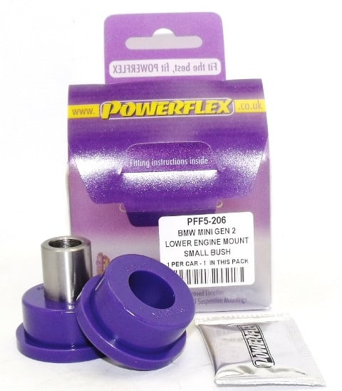 Silent-Bloc Powerflex Support Moteur Inférieur (petit) Mini Coupe R58 (2011 - 2015) - PF-F5206 - PFF5-206 - 5055676512390