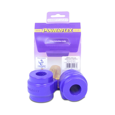 Powerflex bushes for Front Anti Roll Bar Mounting Bush 24mm BMW E39 Série 5 520 to 530 - PF-F550324-2 - PFF5-503-24 - 5055676502032