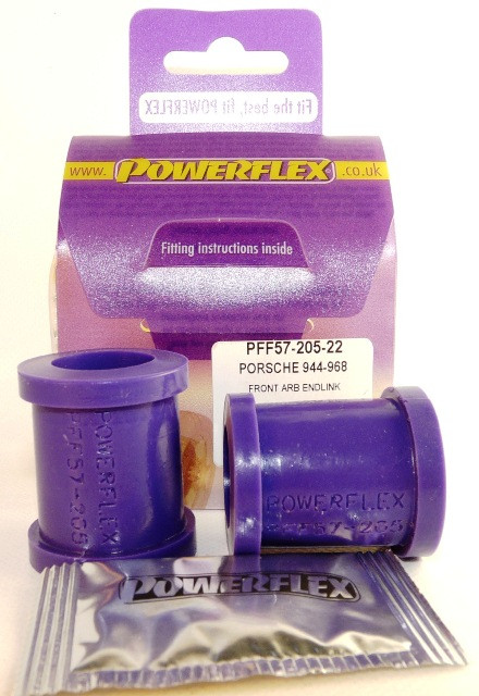 Silent-Bloc Powerflex Bout Barre Anti-Roulis 22mm Porsche 924 et S, 944 (1982 - 1985) - PF-F5720522-2 - PFF57-205-22 - 5055676506382