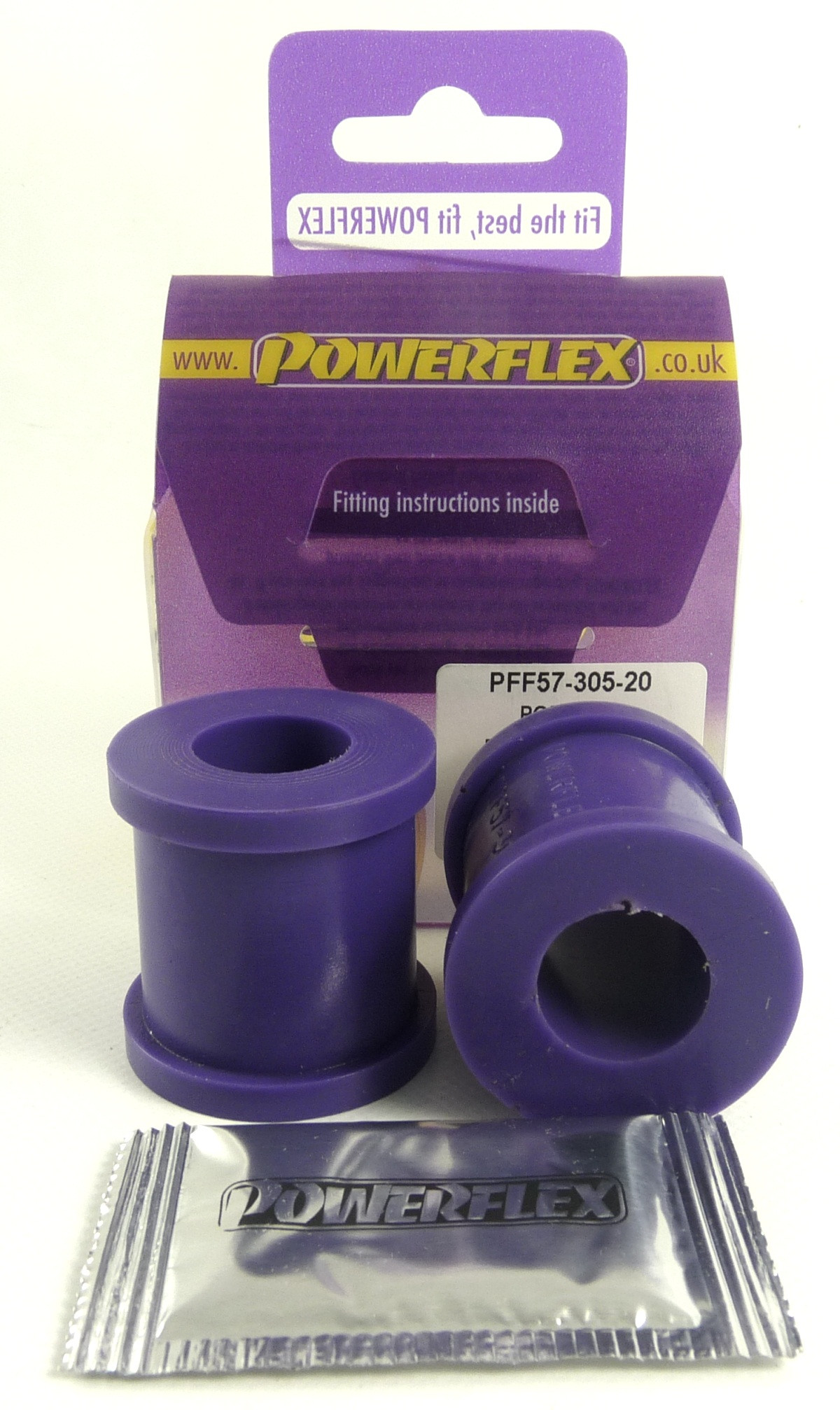 Silent-Bloc Powerflex Barre Anti-Roulis Avant 20mm Porsche 924 et S, 944 (1982 - 1985) - PF-F5730520-2 - PFF57-305-20 - 5055676506559