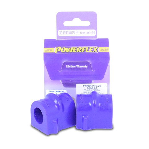 Powerflex bushes for Front Anti Roll Bar Mounting Bush 20mm Saab 9-5 (1998-2010) YS3E - PF-F6620620-2 - PFF66-206-20 - 5055676507723