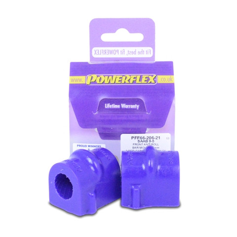 Silent-Bloc Powerflex Stabilisator vorne 21mm Saab 9-5 (1998-2010) YS3E - PF-F6620621-2 - PFF66-206-21 - 5055676507730