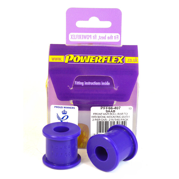 Silent-Bloc Powerflex Liaison Barre Anti-Roulis Avant sur Triangle Saab 96 (60-1979) - PF-F66407-2 - PFF66-407 - 5055676530844