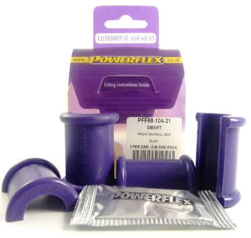 Powerflex bushes for Front Anti Roll Bar Bush 21mm Smart ForTwo 450 (1998 - 2007) - PF-F6810421-2 - PFF68-104-21 - 5055676508102