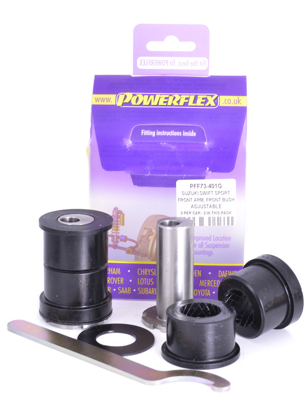 Silent-Bloc Powerflex Frontlenker, verstellbarer Radsturz Suzuki Swift - Sport (2010 -) - PF-F73401G-2 - PFF73-401G - 5055676525673