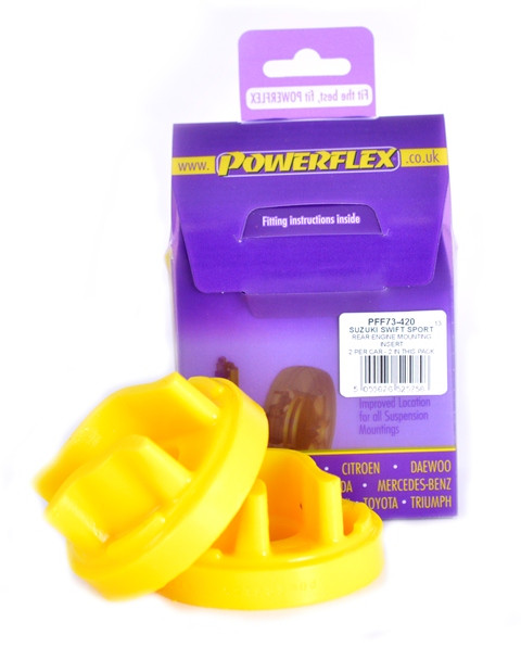 Silent-Bloc Powerflex Insert Support Moteur Arrière Suzuki Swift - Sport (2010 -) - PF-F73420-2 - PFF73-420 - 5055676525758