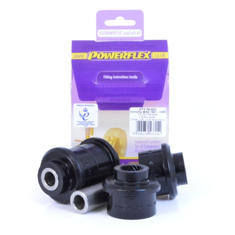 Powerflex bushes for Front Tie Bar Front Bush Toyota MR2 SW20 REV 2 to 5 (1991 - 1999) - PF-F76501-2 - PFF76-501 - 5055676533142