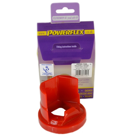 Silent-Bloc Powerflex Insert Support Moteur Supérieur Droit Diesel Opel Astra MK4 - Astra G (1998-2004) - PF-F801322R - PFF80-1322R - 5055676531995