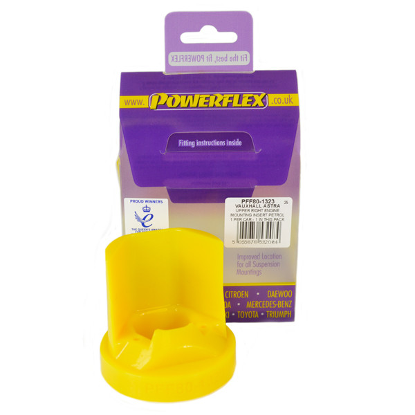 Powerflex bush for Upper Right Engine Mounting Insert Petrol Opel Astra MK4 - Astra G (1998-2004) - PF-F801323 - PFF80-1323 - 5055676532084