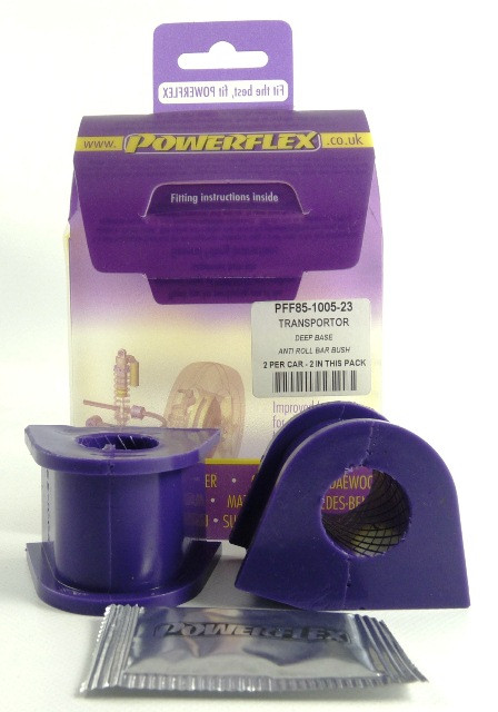 Silent-Bloc Powerflex Stabilisator auf Fahrgestell 23mm Transporter Modelle T25/T3 Typ 2 Alle Modelle (1979 - 1992) - PF-F85100523-2 - PFF85-1005-23 - 5055676510211