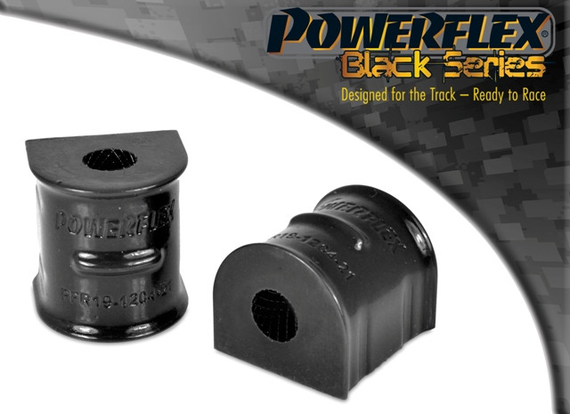 Silent-Bloc Powerflex Black Barre Anti-Roulis Arrière sur Châssis 18mm Ford Focus Mk2 inclu ST et RS (2005-2010) - PF-R19120418-2N - PFR19-1204-18BLK - 5055676538598