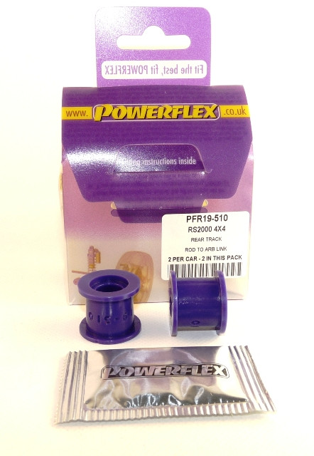 Silent-Bloc Powerflex Biellette Train Arrière sur Liaison Barre Anti-Roulis Ford Escort MK5,6 RS2000 4X4 1992-96 - PF-R19510-2 - PFR19-510 - 5055676503596