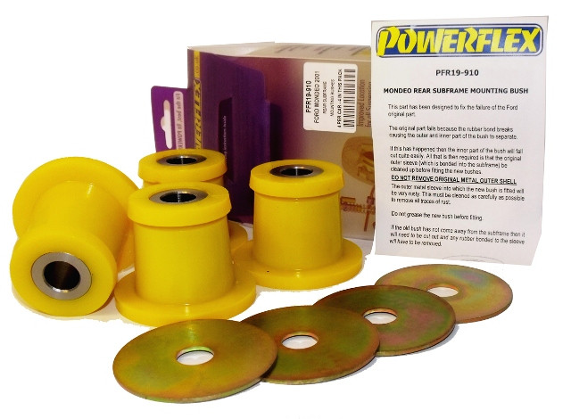 Silent-Bloc Powerflex Berceau Arrière Ford Mondeo (2000 à 2007) - PF-R19910-4 - PFR19-910 - 5055676503930