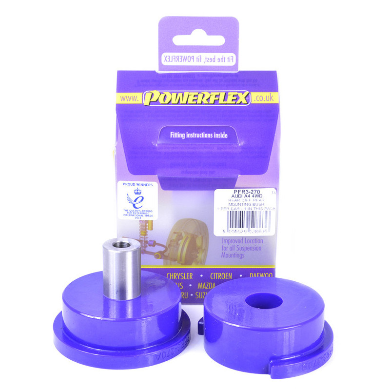 Powerflex Boccola Anteriore Differenziale Posteriore Audi A4 incluso Avant Quattro (4WD) - PF-R3270 - PFR3-270 - 5055676528636
