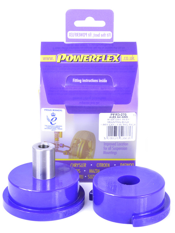 Powerflex bush for Rear Diff Front Mounting Bush Audi A4 inc. Avant Quattro (4WD) - PF-R3270 - PFR3-270 - 5055676528636