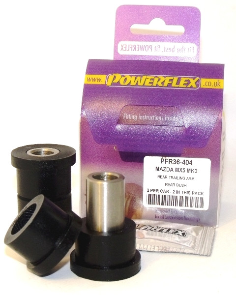 Silent-Bloc Powerflex Hinten Arm Hinten Mazda MX-5, Miata Mk3 NC (2005-2015) - PF-R36404-2 - PFR36-404 - 5055676505170