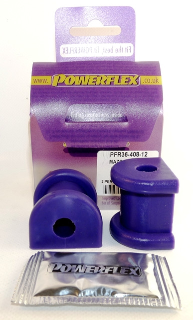 Silent-Bloc Powerflex Stabilisator hinten 12mm Mazda MX-5, Miata Mk3 NC (2005-2015) - PF-R3640812-2 - PFR36-408-12 - 5055676505217