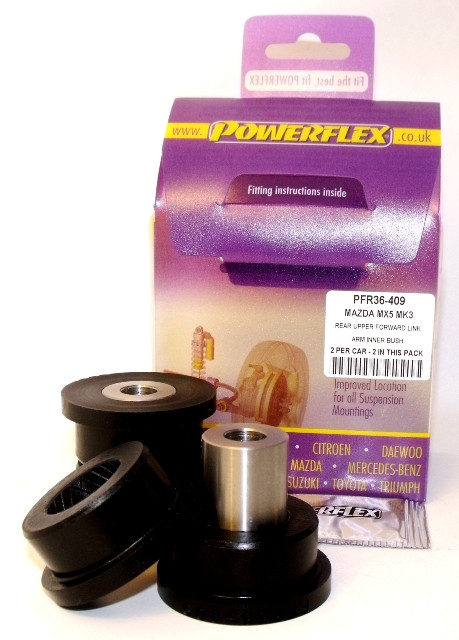 Powerflex bushes for Rear Upper Forward Link Arm Inner Bush Mazda MX-5, Miata, Eunos Mk3 NC (2005-2015) - PF-R36409-2 - PFR36-409 - 5055676505224