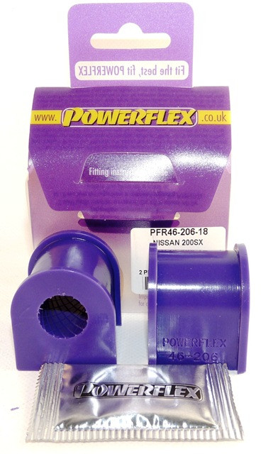 Powerflex Barra Stabilizzatrice Posteriore 18mm Nissan 200SX - S13, S14, S14A & S15 - PF-R4620618-2 - PFR46-206-18 - 5055676506016