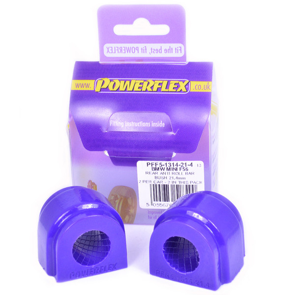 Silent-Bloc Powerflex Barre Anti-Roulis Arrière 21.4mm Mini Generation 3 F56 (2014 -) - PF-R51314214-2 - PFR5-1314-21.4 - 5055676528490