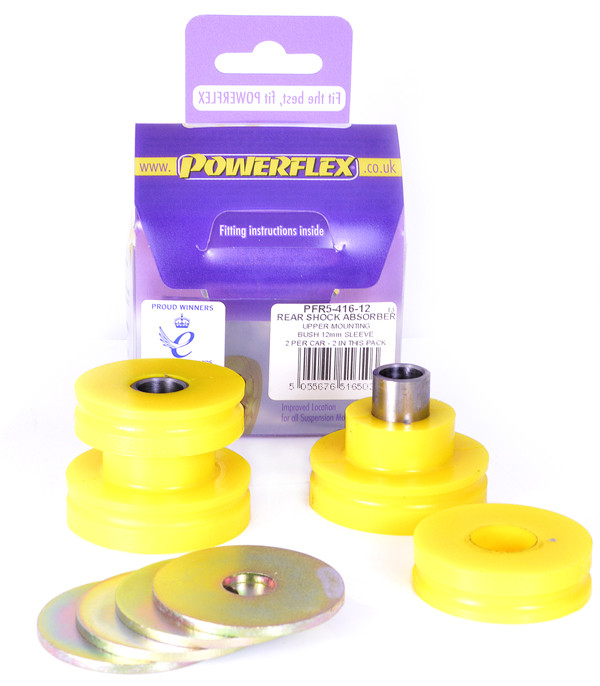Powerflex bushes for Rear Shock Absorber Upper Mounting Bush 12mm BMW E81, E82, E87 & E88 Série 1 (2004-2013) - PF-R541612-2 - PFR5-416-12 - 5055676516503