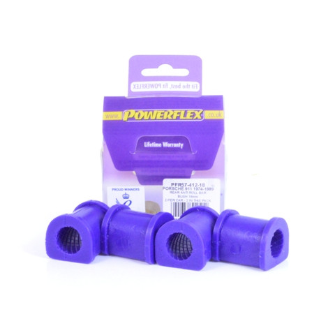 Powerflex bushes for Rear Anti Roll Bar Bush 18mm Porsche 911 Classic (1974-1977) - PF-R5741218-4 - PFR57-412-18 - 5055676512512