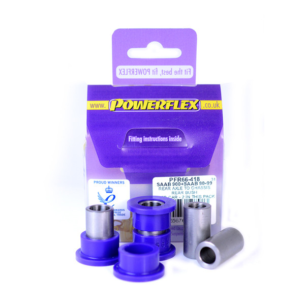 Silent-Bloc Powerflex Essieu Arrière sur Châssis Saab 90 & 99 (1975-1987) - PF-R66418-2 - PFR66-418 - 5055676507983