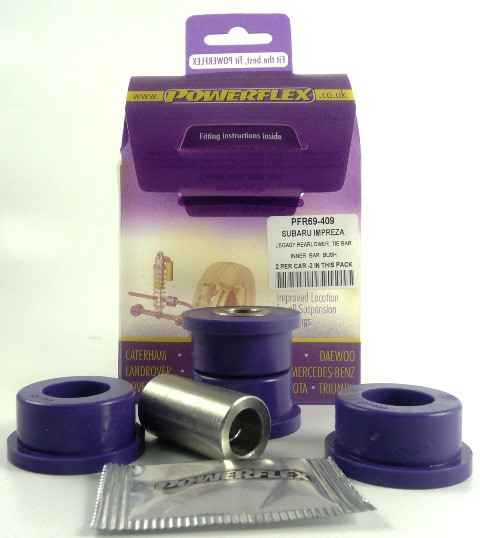 Silent-Bloc Powerflex Intérieur Tirant Arrière Inférieur Latéral Train Arrière Subaru Legacy BE, BH (1998 - 2003) - PF-R69409-2 - PFR69-409 - 5055676508577