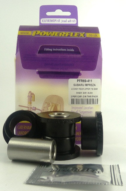 Powerflex bushes for Rear Upper Lateral Tie Bar Inner Subaru Legacy BE, BH (1998 - 2003) - PF-R69411-2 - PFR69-411 - 5055676508591